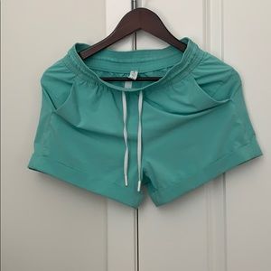Lululemon Mint Green Running Shorts